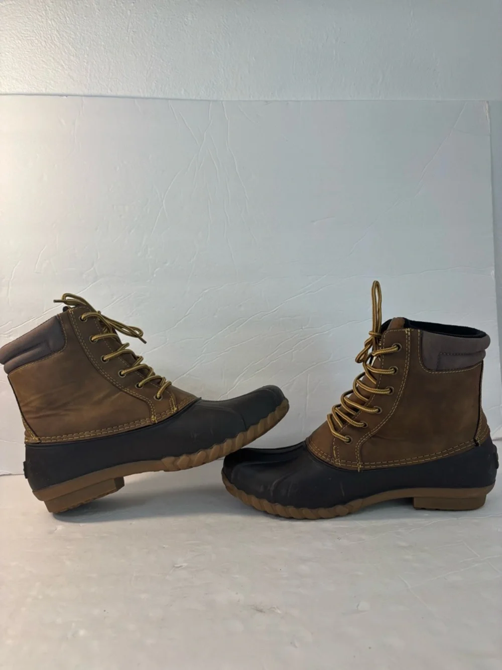 ALEADER Brown/Tan Duck Boot Size 10